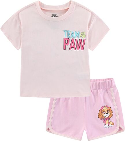 Paw Patrol Skye Girls Short Sleeve T-Shirt and Short Set for Toddler in Kuwait