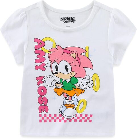 SEGA Sonic the Hedgehog Amy Rose Girls Short Sleeve T-Shirt and Shorts Set for Big Kids in Kuwait