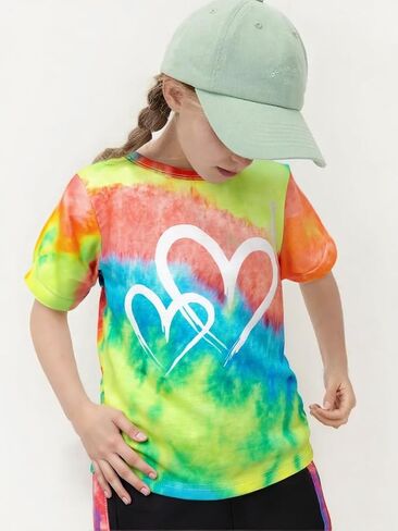Tween Girls Clothes Summer Short Sleeve T-Shirt and Shorts Set Casual Two Pieces Outfit Size 8 13 in Saudi Arabia