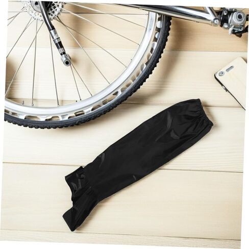 ibasenice 1 Pair Waterproof Rain Pants for Men and Women, Portable Oxford Cloth Cycling Rain Trousers with Shoe Covers, Versatile Outdoor Hiking Rainproof Pants in Black in Kuwait