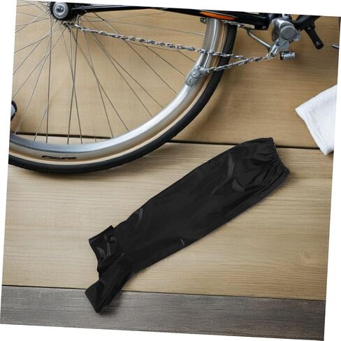 ibasenice 1 Pair Waterproof Rain Pants for Men and Women, Portable Oxford Cloth Cycling Rain Trousers with Shoe Covers, Versatile Outdoor Hiking Rainproof Pants in Black in Kuwait