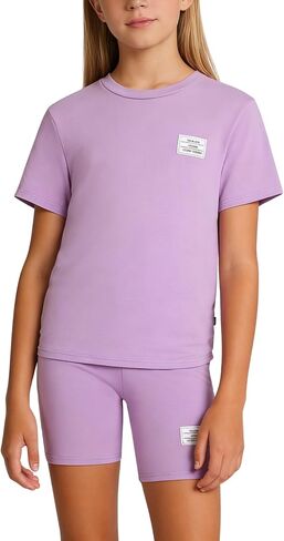 Tween Girls Clothes Summer Short Sleeve T-Shirt and Shorts Set Casual Two Pieces Outfit Size 8 13 in Saudi Arabia