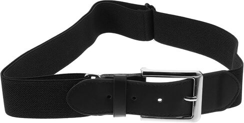 TEHAUX Baseball Belt Elastic Sports Waistband Adjustable Black Stretch Fabric Unisex Youth Outdoor Softball Training Belt in Saudi Arabia