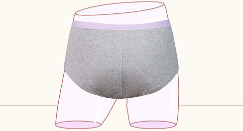Thinx BTWN Teen Period Underwear - Shorty Panties (Grey, 11/12 - Super Absorbency) in Saudi Arabia