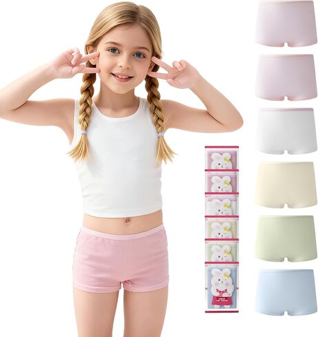 Little Girls 100% Cotton Underwear Toddler Kids Breathable Disposable Panties for Travel School Outdoor Sports Multipack in Saudi Arabia