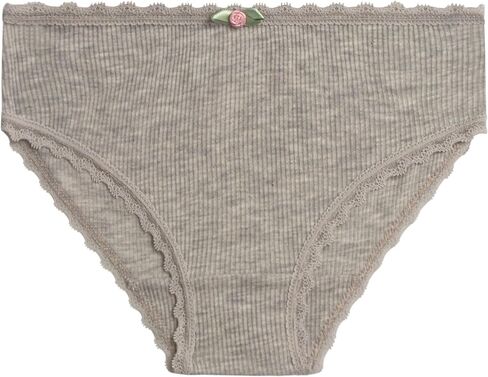 dELiA*s Girls Underwear Panties - 5 Pack Cotton Ribbed Panties for Girls with Lace-Trimmed Waistband Multipack Underwear in Saudi Arabia