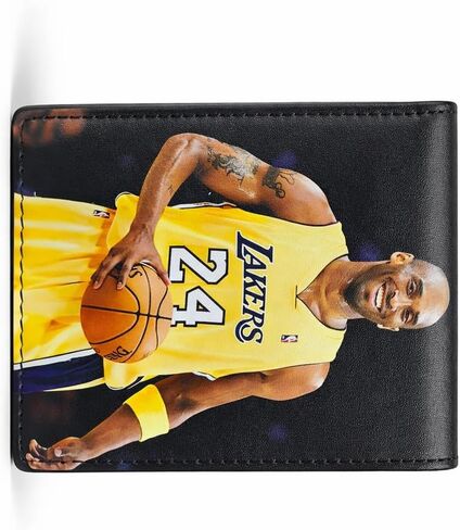 Basketball Wallet, Los Angeles Team, Player 24 Theme Bifold Credit Card Cash Holder Wallet with Gift box for men in Kuwait