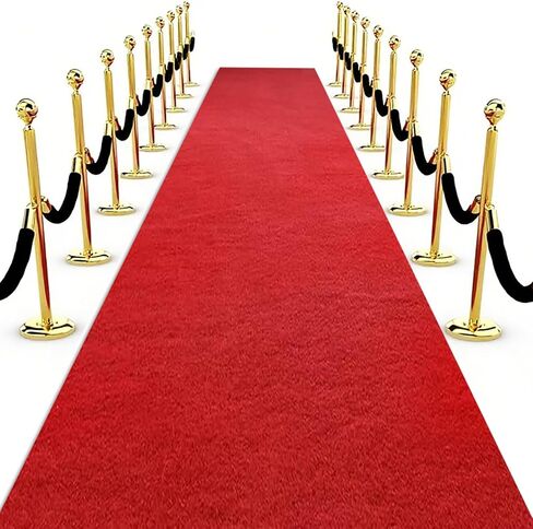 Extra Thick Red Carpet Runner for Party & Events, 3x10 ft Red Carpet Festival Celebration,Prom Proposal & Wedding, Graduation Ceremony, Award Ceremony,VIP Reception,Heavy-Duty Non-Slip in Saudi Arabia