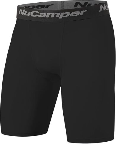NuCamper Youth Boy's Compression Shorts Sports Base Layer Underwear Stretch Athletic Kids Shorts for Running Football Cycling in Saudi Arabia