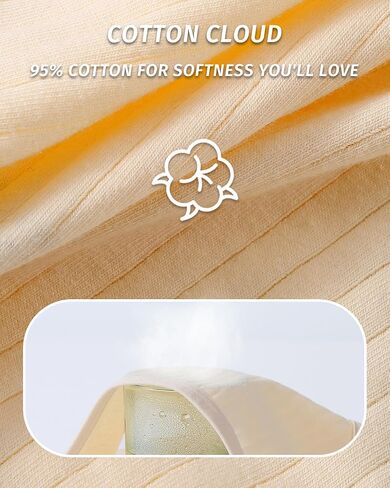 SIONCY Cotton Underwear for Women Sexy Cheeky Bikini Panties Soft Low Waist Ribbed Hipster Breathable Stretch Briefs 9 Pack in Kuwait