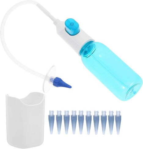 Angoily Manual Ear Wax Cleaner Syringe Earwax Removal Kit with Water Flush for Household Ear Care Portable and Cleaning in Kuwait
