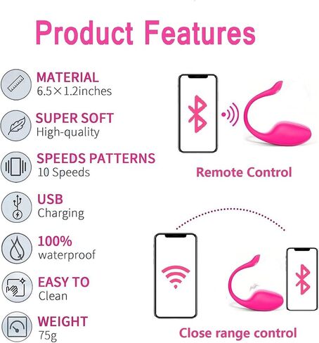 APP Long Distance Remote Control Pelvic Floor Trainer with Waterproof Silicone | Quiet Powerfull | USB Chargeable | 360 Flexible | APP Control in Saudi Arabia