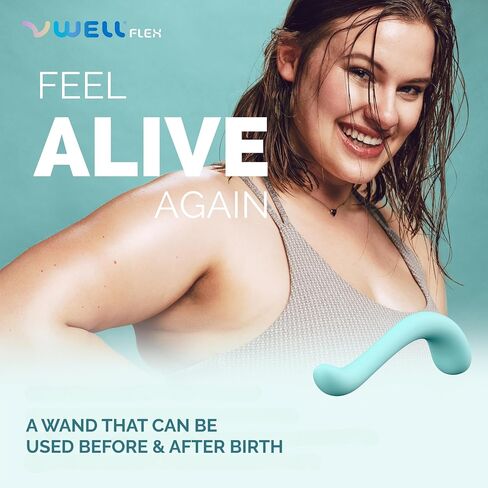 VWELL Flex Silicone Vibrating Wand Flexible Shaft Dual Motors Active Home Use Women Rechargeable in Kuwait
