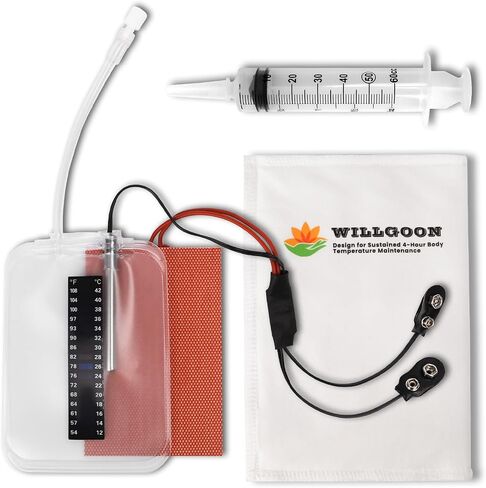 Liquid insulation warmer bag, Maintains 37°C/98.6°F for Up to 4 Hours, Equipped with Visual Temperature Strip, Temperature Sensor for Real-Time Monitoring, Flexible Heating Pad for Uniform Heating in Saudi Arabia