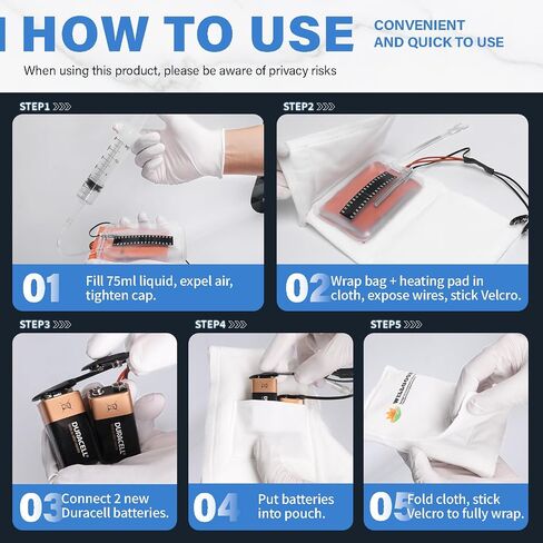 Liquid insulation warmer bag, Maintains 37°C/98.6°F for Up to 4 Hours, Equipped with Visual Temperature Strip, Temperature Sensor for Real-Time Monitoring, Flexible Heating Pad for Uniform Heating in Saudi Arabia