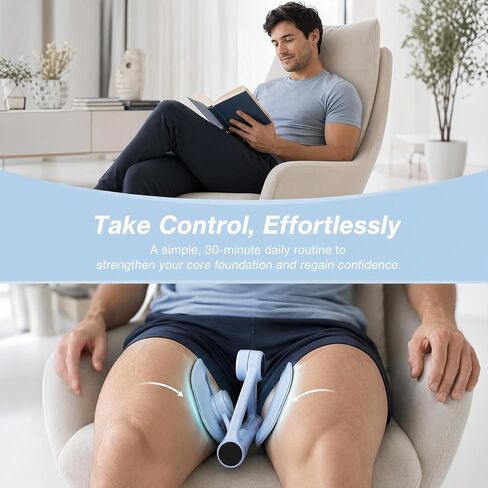 Pelvic Floor Trainer for Men, Kegel Exerciser with Active Resistance for Real Muscle Strength, Bladder Control Device, Portable Pelvic Muscle Trainer for Home Office, No Insertion Needed in Saudi Arabia
