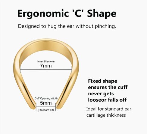 A Pair of 14K Gold Plated Chain Ear Cuff Earrings for Women - 316L Surgical Steel Post Hypoallergenic, Cubic Zirconia Crystal Tassel Drop Dangle Crawler, Non-Slip Cartilage Clip On Jewelry Gifts in Saudi Arabia