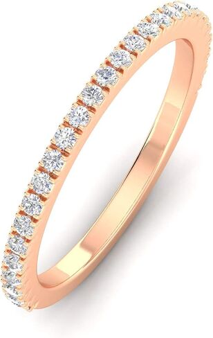 1/4ctw Diamond Wedding Band in 10k Rose Gold in Saudi Arabia