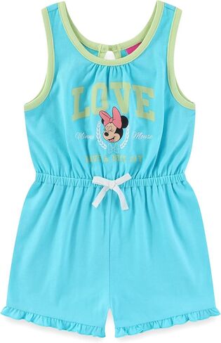 Disney Minnie Mouse Girls Romper Sleeveless Jumpsuit One Piece Outfit For Toddlers & Kids in Kuwait