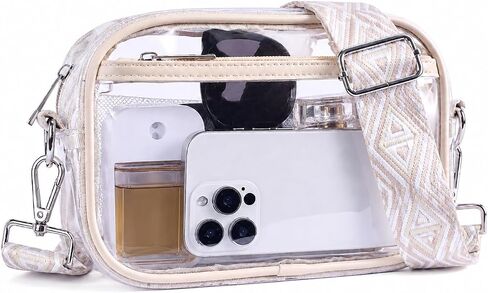 Frevaou Clear Bag for Stadium Events Crossbody Bags for Women Transparent Purse for Concerts, Games, Festivals in Kuwait