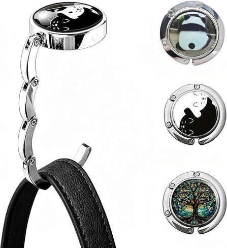 3 Pack Foldable Purse Hook for Table,Heavy Duty Magnetic Handbag Hanger, Portable Bag Hook for Desk & Restaurant, Multi-Use Purse Holder for Table,Womens Bag Hooks,Table Hook in Saudi Arabia