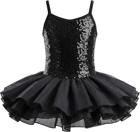 Mecceos Ballet Leotards for Girls - Toddler Sequin Camisole Tutu Ballet Leotard for Dance Class in Saudi Arabia