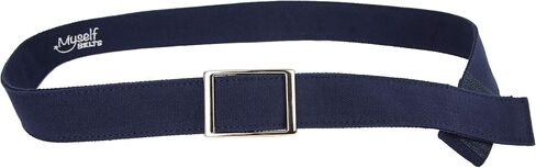 Myself Belts Easy One Hand Adult Belt | Leather & Canvas Styles | Adjustable Hook & Loop Closure with Buckle Included in Kuwait