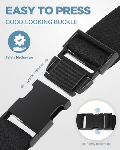 BELTROAD Kids Stretch Belt Adjustable Elastic Belt for Boys Girls with Alloy Quick-Release Buckle 1.2" Kids Belts Gifts in Kuwait