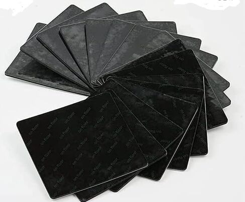 16 PCS Non-Slip Rug Grippers, Reusable Washable Double-Sided Carpet Tape, Anti-Curling Rug Pad Grippers for Hardwood Floors, Tile, Laminate, Keep Rugs Corners Flat & Secure, Black in Saudi Arabia