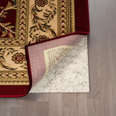 Ottomanson Non Slip Rug Pad Grip 3x18 1/8 Thick, Protection for Any Flooring Surface, Keep Your Runner Rug and Area Rugs in Place, 2'7" x 18', Beige in Kuwait