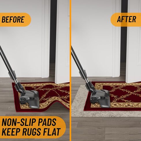 Ottomanson Non Slip Rug Pad Grip 3x18 1/8 Thick, Protection for Any Flooring Surface, Keep Your Runner Rug and Area Rugs in Place, 2'7" x 18', Beige in Kuwait