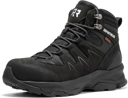 ROCKROOSTER Mens Waterproof Steel Toe Safety Work Boots with Casual Style Lightweight Comfort, 6 Inch Industrial Sneaker Boots AH001BK-Black, AH001BR-Brown in Kuwait