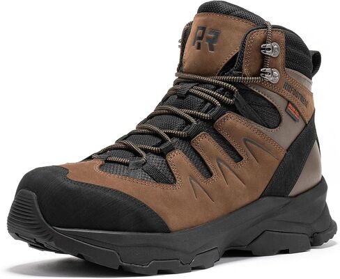 ROCKROOSTER Mens Waterproof Steel Toe Safety Work Boots with Casual Style Lightweight Comfort, 6 Inch Industrial Sneaker Boots AH001BK-Black, AH001BR-Brown in Kuwait