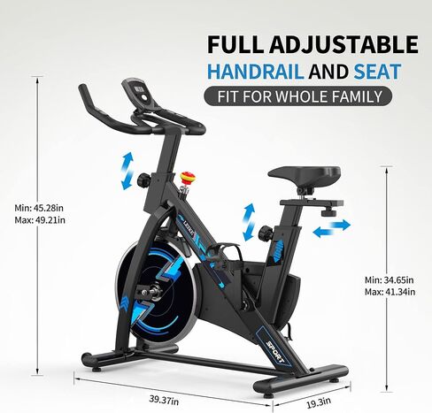 Leikefitness Exercise Bike,Indoor Cycling Bike, Stationary Bike Magnetic Resistance Quiet and Smooth for Home in Kuwait