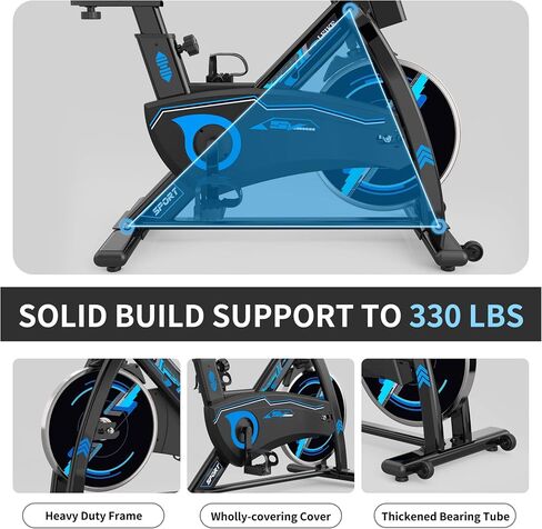 Leikefitness Exercise Bike,Indoor Cycling Bike, Stationary Bike Magnetic Resistance Quiet and Smooth for Home in Kuwait