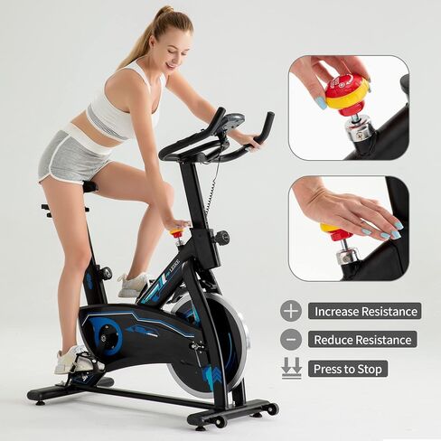 Leikefitness Exercise Bike,Indoor Cycling Bike, Stationary Bike Magnetic Resistance Quiet and Smooth for Home in Kuwait