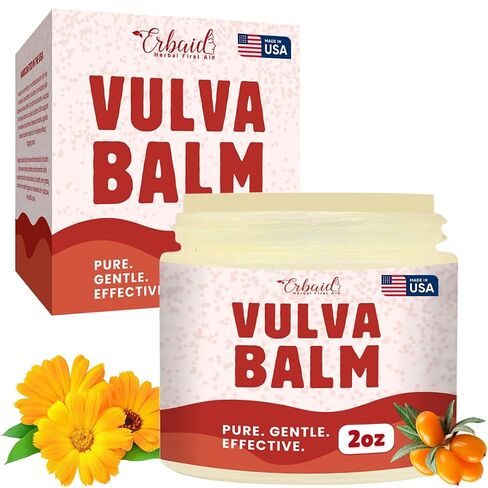 Vulva Balm – Vaginal Moisturizer for Women with Vaginal Dryness & Sensitive Skin – Natural Fragrance-Free Feminine Intimate Skin Care – Menopause & Postpartum Support – External Use Only, Made in USA in Kuwait