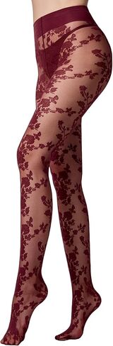 LABELLA Mesh Floral Patterned Pantyhose，Sheer & Breathable Pantyhose for Women,All-Day Wide Comfort Waistband in Saudi Arabia