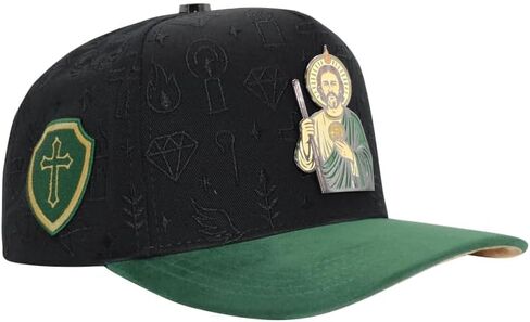Ferreti Hats FT172 Gorra de San Judas Tadeo - San Judas Hat for Men & Women - Black Saint Jude Premium Snapback Hat for Men & Women, Gorras para Hombres Originales in Saudi Arabia
