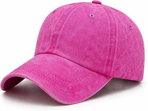 Washed Vintage Dad Hat, Adjustable Unisex Baseball Cap for Daily Use in Kuwait