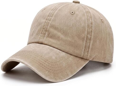 Washed Vintage Dad Hat, Adjustable Unisex Baseball Cap for Daily Use in Kuwait