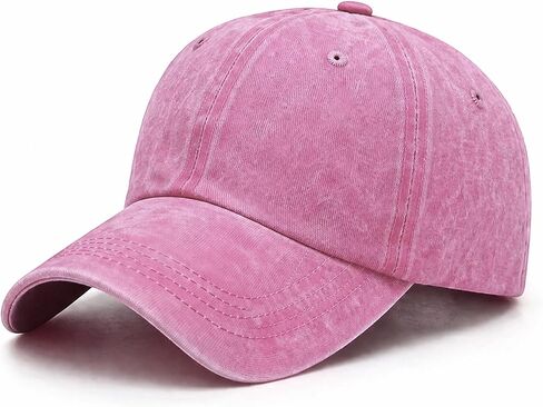 Washed Vintage Dad Hat, Adjustable Unisex Baseball Cap for Daily Use in Kuwait
