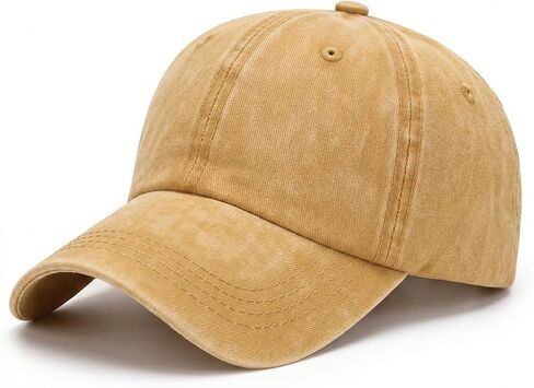 Washed Vintage Dad Hat, Adjustable Unisex Baseball Cap for Daily Use in Kuwait