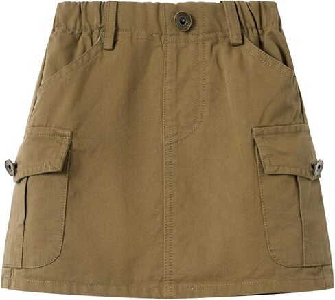 Mud Kingdom Girls Cargo Skirt with Built-in Shorts Pockets Casual Skorts 3-16 Years in Kuwait