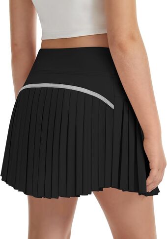 DOCUMO Pleated Skirts for Girls with Pocket Shorts Girls Athletic Golf Tennis Skorts Hight Waisted Skirts for Running Casual in Saudi Arabia