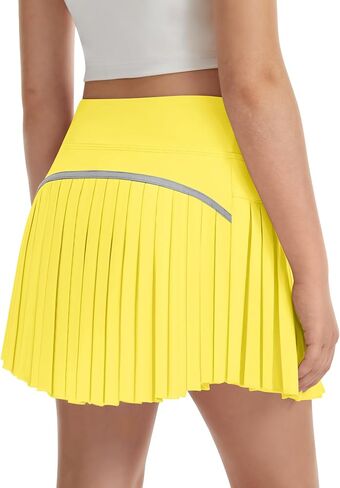 DOCUMO Pleated Skirts for Girls with Pocket Shorts Girls Athletic Golf Tennis Skorts Hight Waisted Skirts for Running Casual in Saudi Arabia