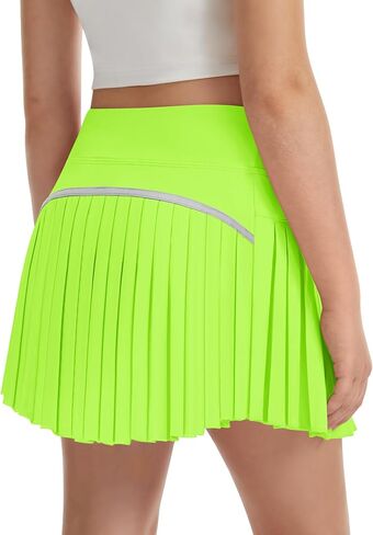 DOCUMO Pleated Skirts for Girls with Pocket Shorts Girls Athletic Golf Tennis Skorts Hight Waisted Skirts for Running Casual in Saudi Arabia