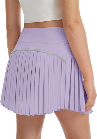 DOCUMO Pleated Skirts for Girls with Pocket Shorts Girls Athletic Golf Tennis Skorts Hight Waisted Skirts for Running Casual in Saudi Arabia