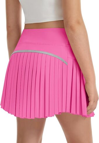 DOCUMO Pleated Skirts for Girls with Pocket Shorts Girls Athletic Golf Tennis Skorts Hight Waisted Skirts for Running Casual in Saudi Arabia