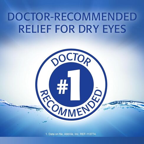 REFRESH OPTIVE Lubricant Eye Drops Artificial Tears, 0.5 fl oz (15 mL) in Kuwait